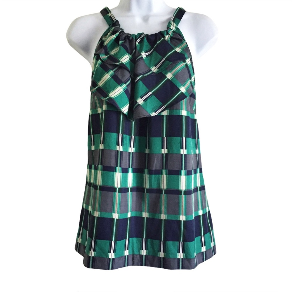 BANANA REPUBLIC Ruffled Halter Neck Top Sz…